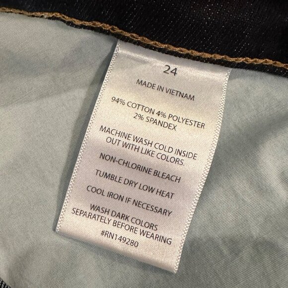 SLINK JEANS WOMENS CURVY DENIM SHORTS SIZE 24 - Picture 8 of 9